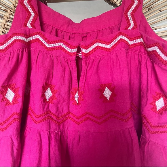 Loft Pink Embroidered Tank Top - Picture 6 of 7